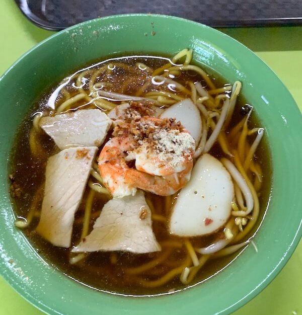 Prawn soup noodle